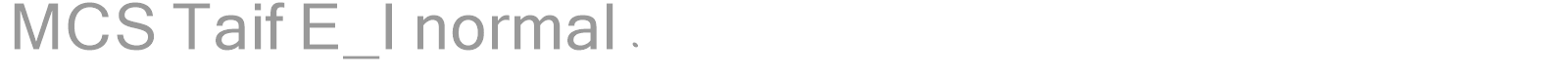 MCS Taif E_I normal. font preview